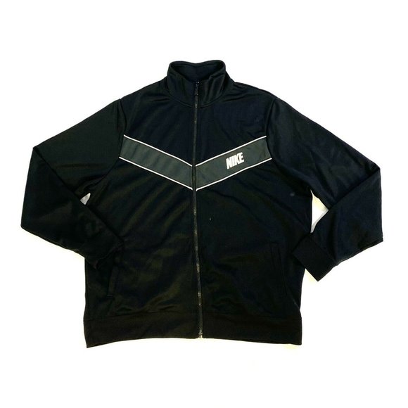 Nike Track Jacket Mens Size XXL Black Track Jacket